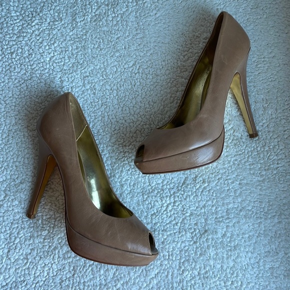 Ted Baker nude Peep Toe Heels - Picture 1 of 14
